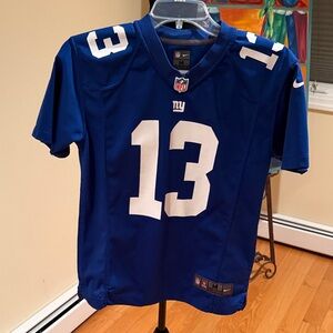 NFL Blue Jersey with White Number 13 Beckham JR size 10-12 boys